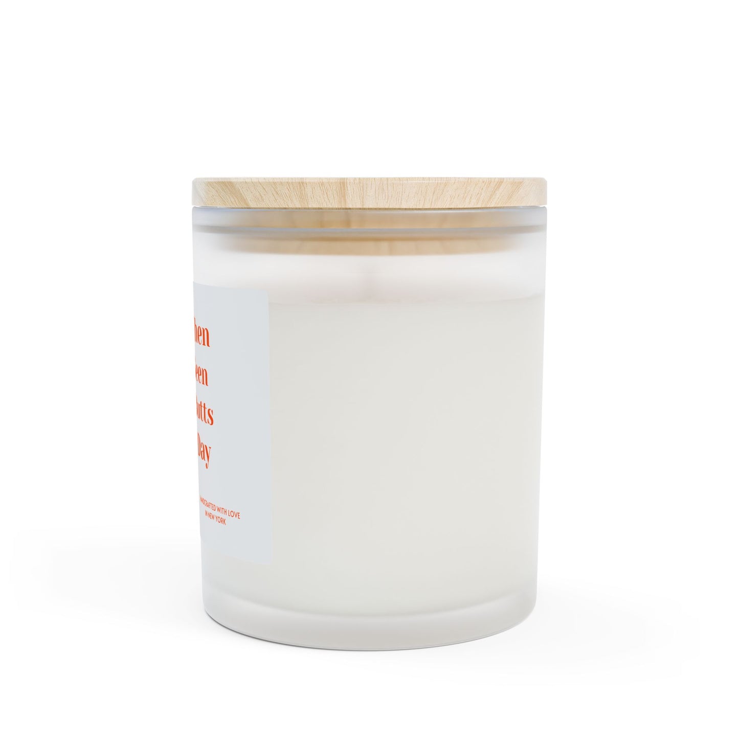Frosted Glass Candle, 11oz