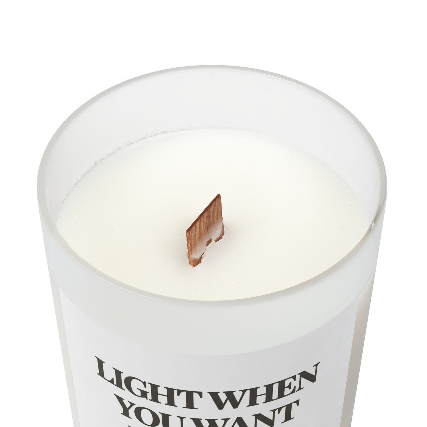Frosted Glass Candle, 11oz