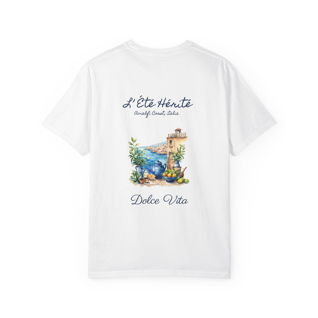 Dolce Vita Italian Riviera T-Shirt - Amalfi Coast Premium Cotton Tee | Old Money Aesthetic