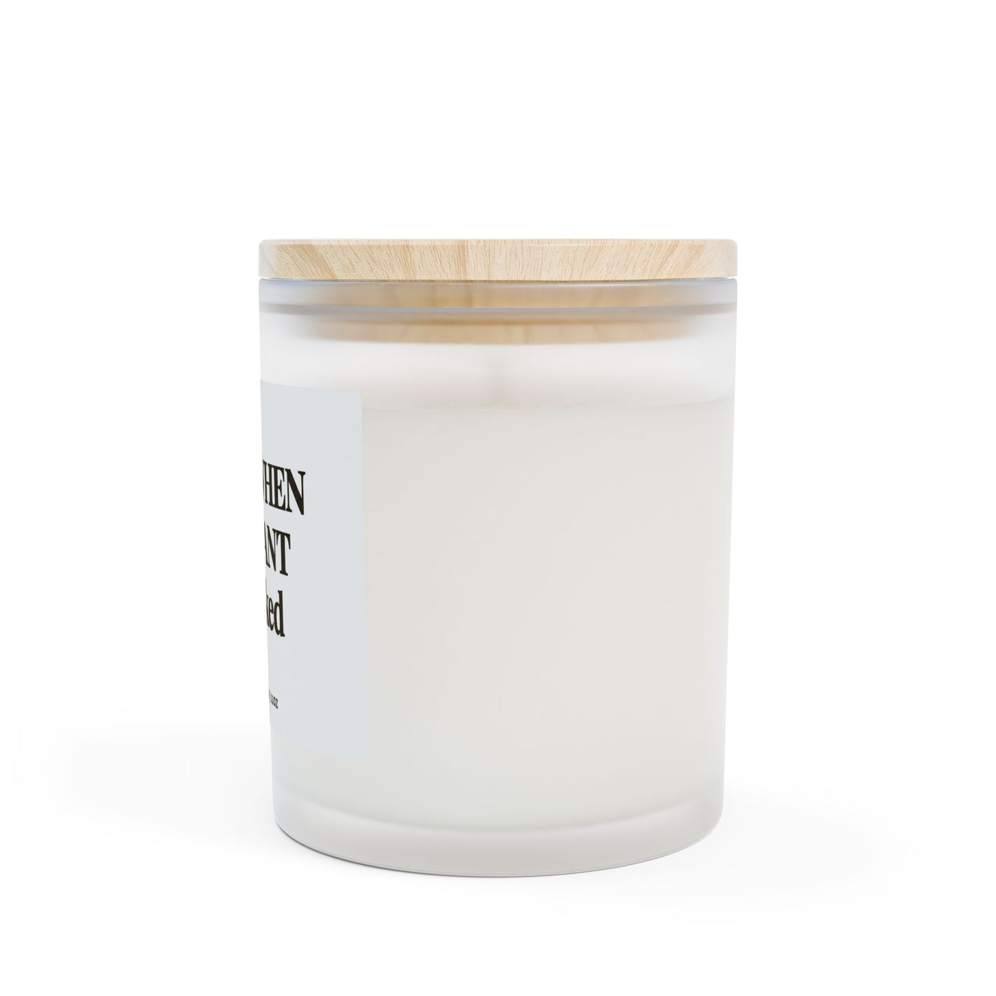 Frosted Glass Candle, 11oz