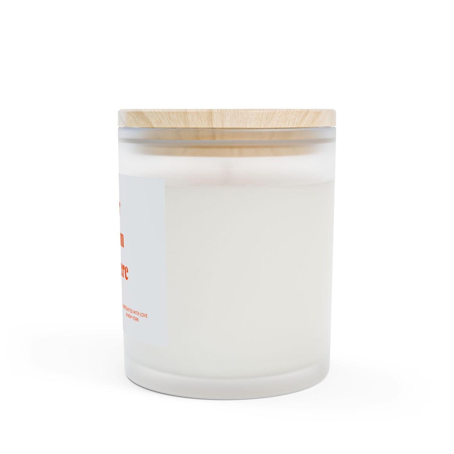 Custom Frosted Glass Candle, 11oz