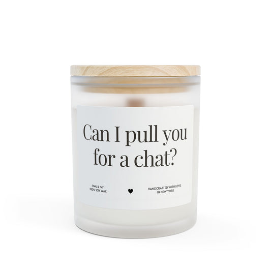 Frosted Glass Candle, 11oz