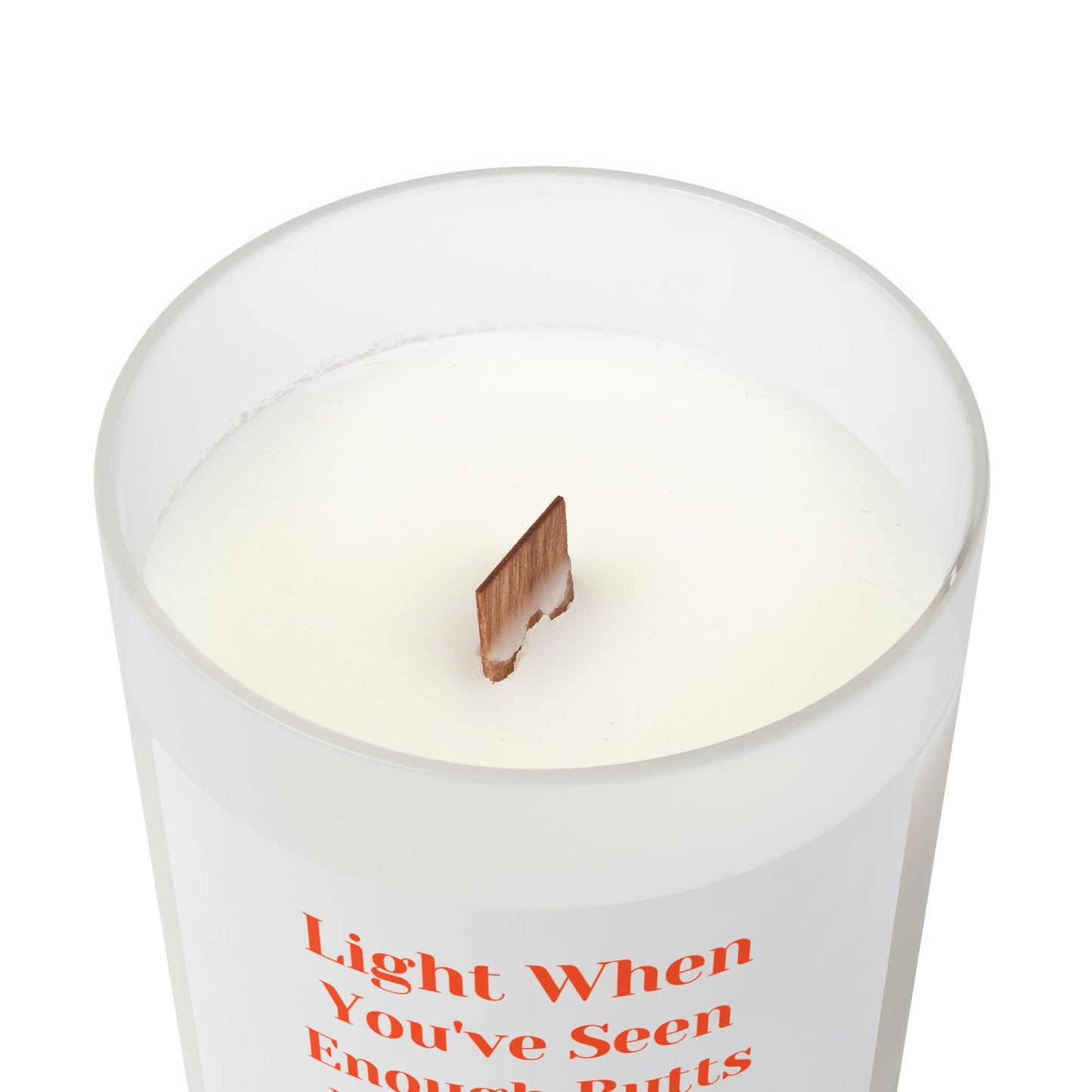 Frosted Glass Candle, 11oz