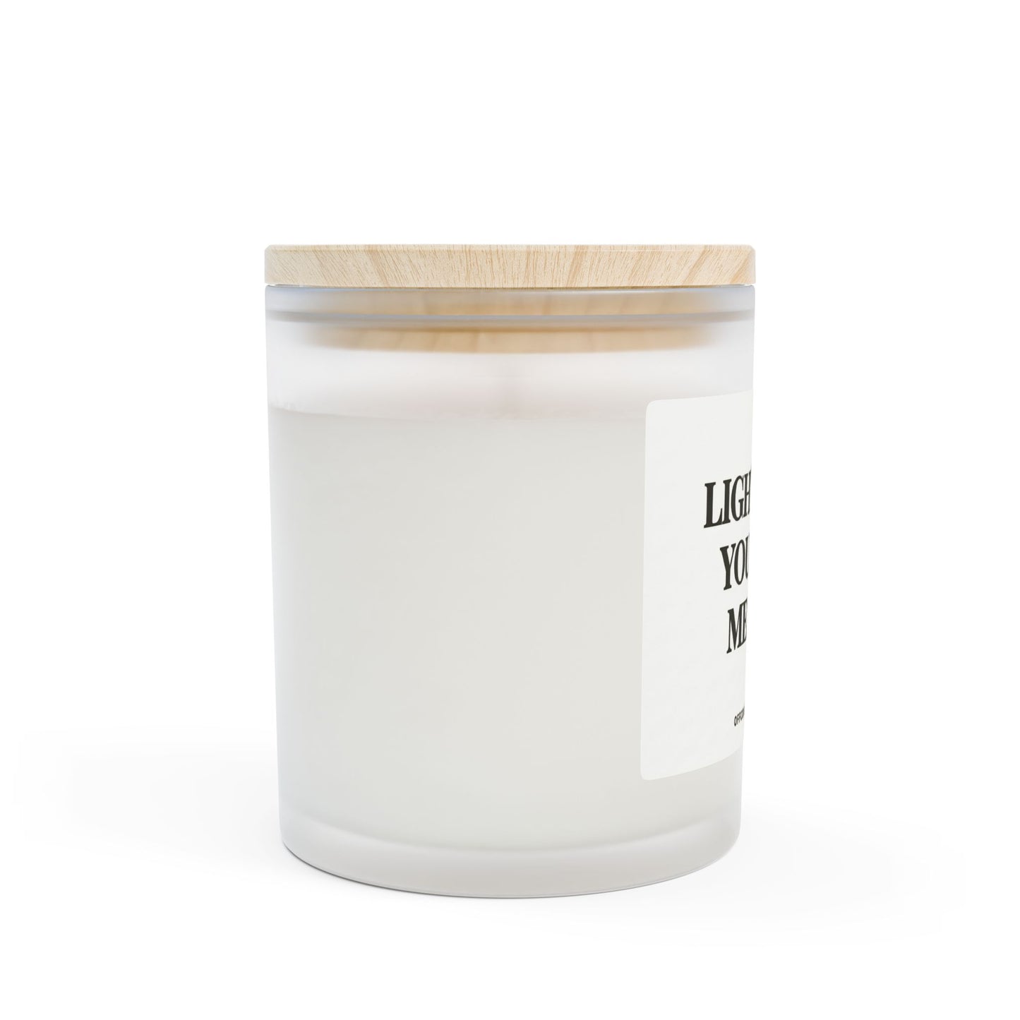 Frosted Glass Candle, 11oz