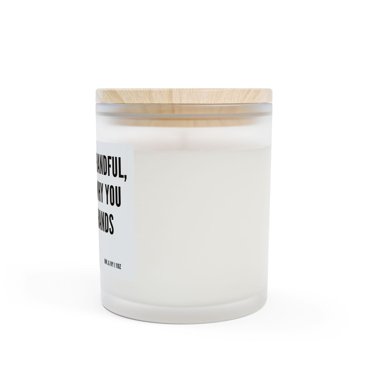 Sarcastic Quote Candle – “I Know I’m a Handful” Soy Wax Candle, Funny Gift for Her, Couples & Valentine’s Day