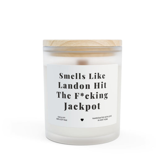 Frosted Glass Candle, 11oz