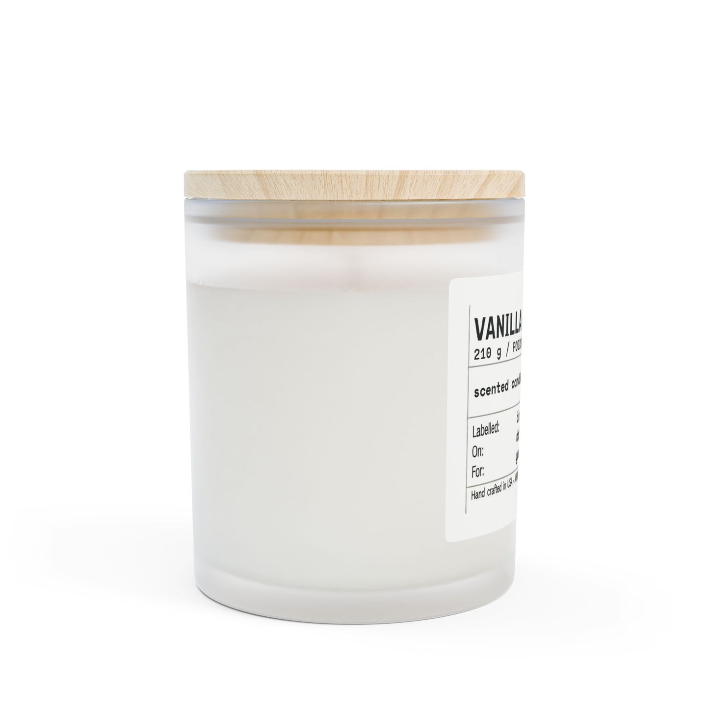 Frosted Glass Candle, 11oz