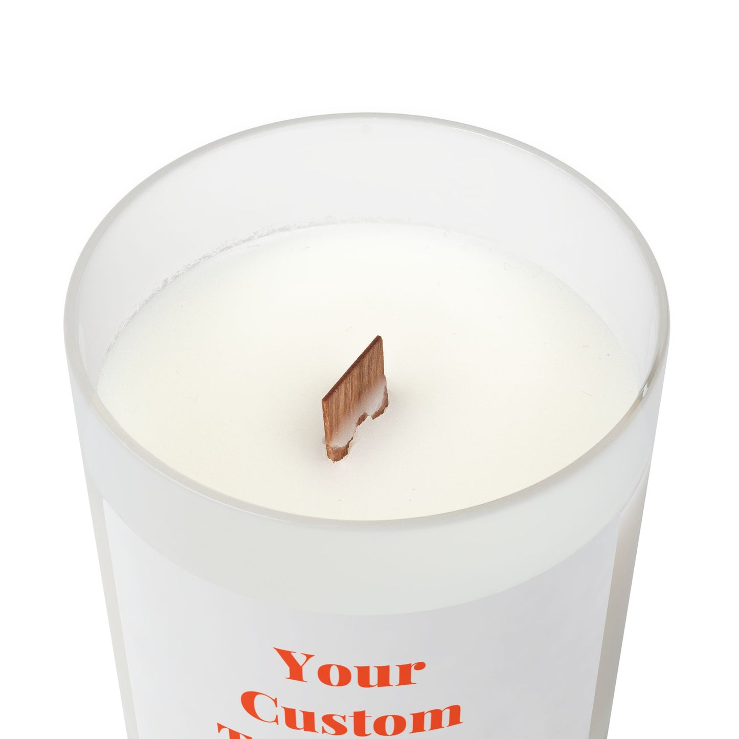 Custom Frosted Glass Candle, 11oz